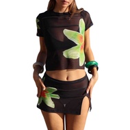 Women's Summer 2-Piece Sablon Bunga Dress