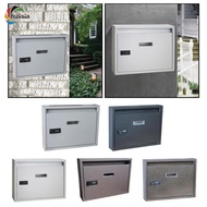 [chulisia] Wall Mounted Post Box Metal Mailbox, for  Indoor E Outdoor Entryway Townhouse Decorative 