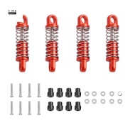 4Pcs Alloy  Damper Oil Filled Type for Rc Hobby Model Car 1/28  K969 K989 P929 Drift , Red MYD9