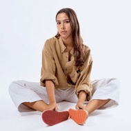 indosole 環保拖鞋 運動鞋底 墨碳黑/紅底 女