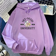 Hoodie Skz Skzoo University Straykids Sweater Kpop Stray Kids Wanita Skz Skzro Original Ori Felix Se