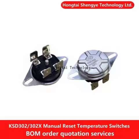 KSD302/302X Temperature Sensor 75 85 92 93 95C Degrees 20A250V 4ft Bipolar Temperature Switch Manual