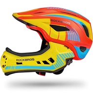 ROCKBROS Kids Full Face Helmet Kids Bike Helmets Lightweight Toddler Mountain Bike Helmet Detachable
