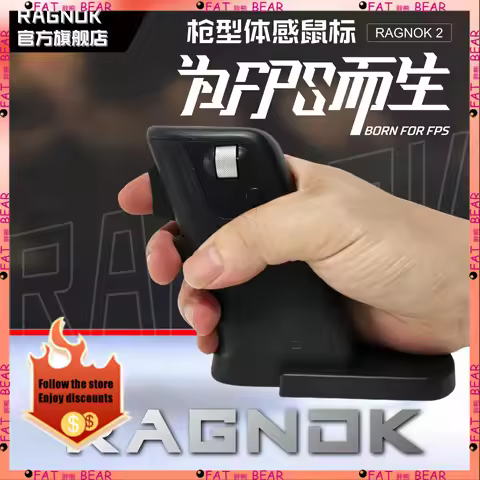 New Ragnok RKV2 Gun Mouse Shooting Game Mouse Upgraded Wireless Dual Mode Vertical Gaming Mouse Fps 