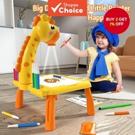 LED Art Drawing Table For Kids Projector Painting Desk Educational Toy Set Gift Birthday