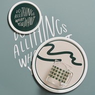 LASSIETTE ZEKE Glass Mug Cup (430ml), Plate Tableware Green