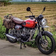 KAWASAKI W175, w175kawasaki, w175 cafe, w175 se, leather sidebag