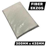 WHITE FIBER EXHAUST EKZOS FIBER PUTIH FIBER MUFFLER FIBER GLASS (300MM X 435MM)