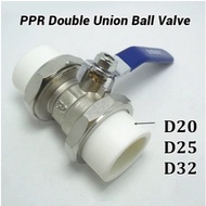 Brass Ball Valve Shut Off Switch DN20 DN25 DN32 PPR Double Union Ball Valve