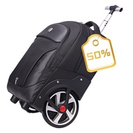 Black/Men Travel Trolley Bag Rolling Luggage Backpack Bags On Wheels Wheeled Backpack For Business Cabin Carry On Trolley Bag