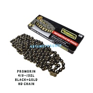 BLACK PURPLE RED PINK GOLD TTS PROMORIN CHAIN 415H RANTAI 415 HEAVY DUTY HD CHAIN 415H - 132L AJI RK