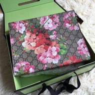 Gucci Blooms 天竺葵手拿包/化妝包