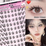 Bqi Korean Style Free Glue Fake Eyelashes Manga Natural False Soft Clear Simulation Roots O2z5