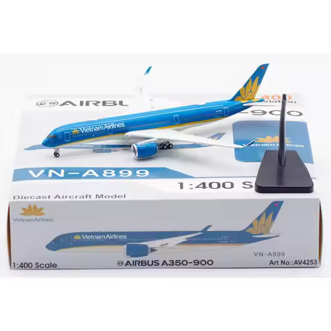 AV4253 Alloy Collectible Plane Gift Aviation 1:400 Vietnam Airlines "SkyTeam" Airbus A350-900 Diecas