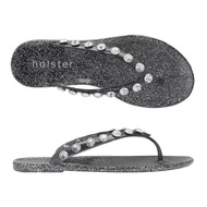 Holster Diamonte Vacation Clear Graphite Glitter HST128CGG รองเท้าแตะแบบมีหู