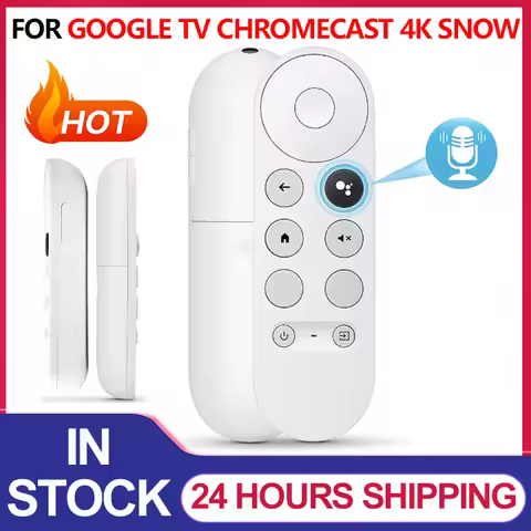 Remote Control For Google Chromecast 4K TV Snow Bluetooth Controller For Chrome Cast 4K TV G9N9N/GA0