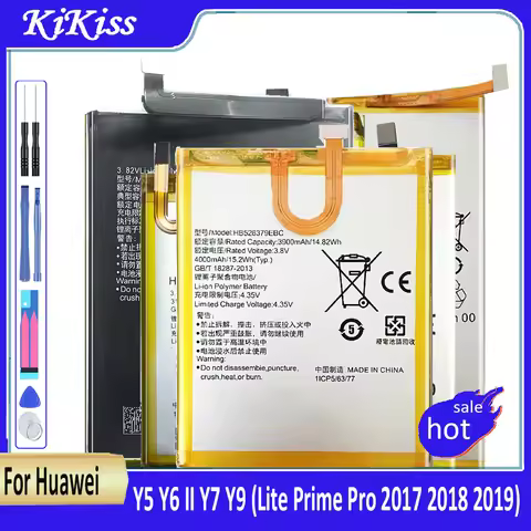 HB405979ECW Battery For Huawei Y5 Y6 II Y7 Y9 (Lite Prime Pro 2017 2018 2019)/DRA-L01 L02 L21 L22 L2