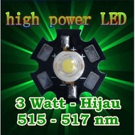 HIJAU LED 3 WATT (HIGH POWER LED 3 WATT) - Green