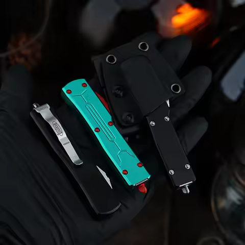 Micro EDC Tool Tech Mini Bounty Hunter UTX70 Knife D2 Blade T6 Aluminum Handle Portable Folding Tool
