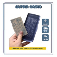Company standard casio 570vnplus lid formula sticker | Casio 570vnplus calculator cover Sticker