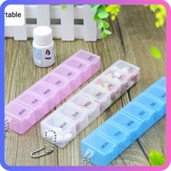 Portable daily medicine box, Pill Box, 7 days medicine box 7 Day Medicine Tablet Storage