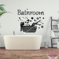 VALENTINE1 Bathroom Mirror Wall Sticker, DIY Acrylic English Acrylic Decal, Creative 3D Thickness 3D Mirror Mural Acrylic