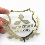 Mitsubishi Car logo modified car window metal decorative sticker ASX Triton Pajero Sport Outlander L