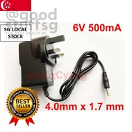 [SG FREE 🚚] 1PCS high quality AC-DC power supply 6V 500mA 0.5A UK plug Adapter for Omron HEM-7121 HEM-7120 M2 Basic Bloo