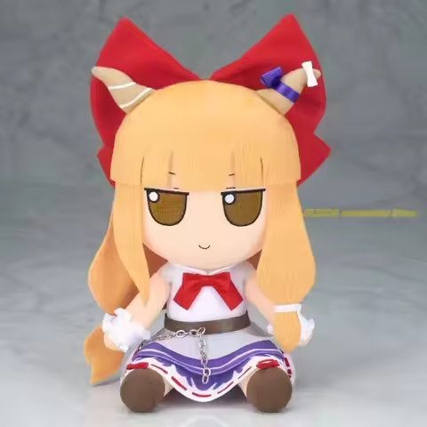 Ibuki Suika Cute Fumo Touhou Project Anime Cartoon Girl Sitting Throw Pillow Cosplay Kawaii Xmas Gif