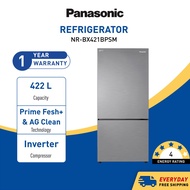PANASONIC Refrigerator 2 Door Fridge Bottom Freezer (422L) NR-BX421BPSM EcoNavi, Inverter, Prime Fre