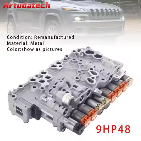 Artudatech Transmission Valve Body With 9 Solenoids 9HP48 For Jeep Cherokee Chrysler 2014 2015 2016 