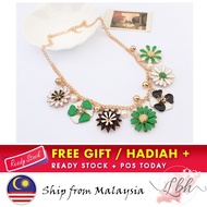 [LBH] Big Flower-shaped Collarbone Necklace - AL-10451
