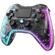 Wireless RGB Controller Gamepad Bluetooth Joystick Support PS4 PS4 Pro PS4 Slim PC TV with Touch Pan