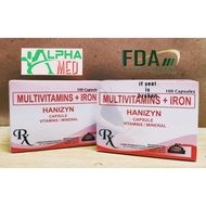 HANIZYN Multivitamins+Iron 100 Capsules