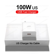 100W SuperVOOC Fast Charger EU US Charging Plug USB Charger Type C Cable for Oneplus 12r 13r 12 11 1
