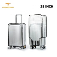 LAOSHIDAISHU - Sarung Koper 20/22/24/26/28 Luggage Cover Transparent Sarung Koper Pelindung Tas Mika