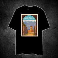 ALBANIA (EUROPE VINTAGE TRAVEL) Printed t shirt unisex 100% cotton
