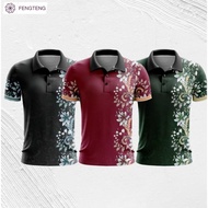 BAJU T SHIRT JERSEY LELAKI BERKOLAR BATIK EL FARUEFI EL HASNA