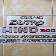Stiker 130HD Dutro Hino 300 Turbo Intercooler Hino Dutro 130