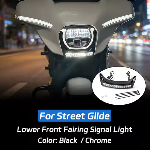 Light Amber Signal New For CVO Electra Street Glide Ultra FLHXU Motorcycle Accessories Front Lower F