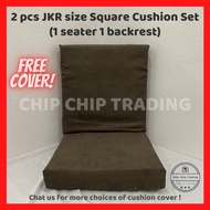 ♛2 Pieces (1 Pairs) Square Cushion Sofa JKR + Cover2 Biji (1 Pasang) Kusyen Petak JKR + Sarung♂