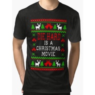 Die Hard Christmas Movie Short-Sleeve T-Shirt Men'S Round Neck Short Sleeves