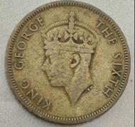 香港輔幣 1950年 一毫