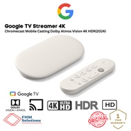 Google TV Streamer (4K) With Voice Remote 32GB-Porcelain