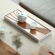 [Exquisite Texture] Japanese Style Tea Tray Household Solid Wood Tea Tray Whole Simple Small Tray Ba