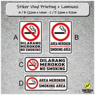 No Smoking Stickers No Smoking Smoking Printing Stickers