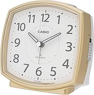 CASIO TQ-740J-9JF Table Clock, Radio Clock, Analog, Bell Sound Alarm, S Gold