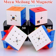 Rubik Cube Moyu Meilong Rubik Cube Magnetic 3M 2M 4M 5M 2x2 3x3 4x4 5x5 Megaminx Speed Rubik's Cube 