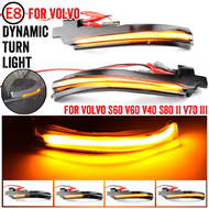 2x Xuming สำหรับ Volvo V40 CC II S60 V60 2011-2018 S80 V70 III LED ไดนามิกคสัญญาณไฟเลี้ยวกระจกด้านข้