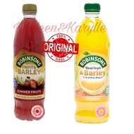 Robinsons Real Fruit &amp; Barley Orange Juice 1L/Fruit&amp;Barley Summer Juice 1L